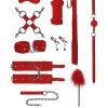 Ouch! Intermediate Bondage Kit - Red