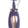 Pumped Enhanced Automatic 13 Speed Silicone Rechargeable Vulva and Breast Pump - Purple