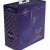 Pumped Sensual Automatic 13 Speed Silicone Rechargeable Vulva and Breast Pump - Purple