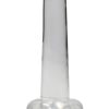 RealRock Crystal Clear Non Realistic Dildo with Suction Cup 5.3in - Clear