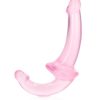 RealRock Crystal Clear Strapless Strap-On 6 - Pink