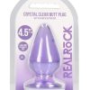 RealRock Crystal Clear Anal Plus 4.5in - Purple