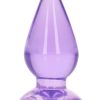 RealRock Crystal Clear Anal Plus 4.5in - Purple