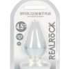 RealRock Crystal Clear Anal Plus 4.5in - Clear