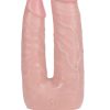 RealRock Ultra Realistic Skin Double Trouble 5in/6in - Vanilla