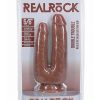 RealRock Ultra Realistic Skin Double Trouble 5in/6in - Caramel