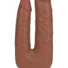 RealRock Ultra Realistic Skin Double Trouble 5in/6in - Caramel