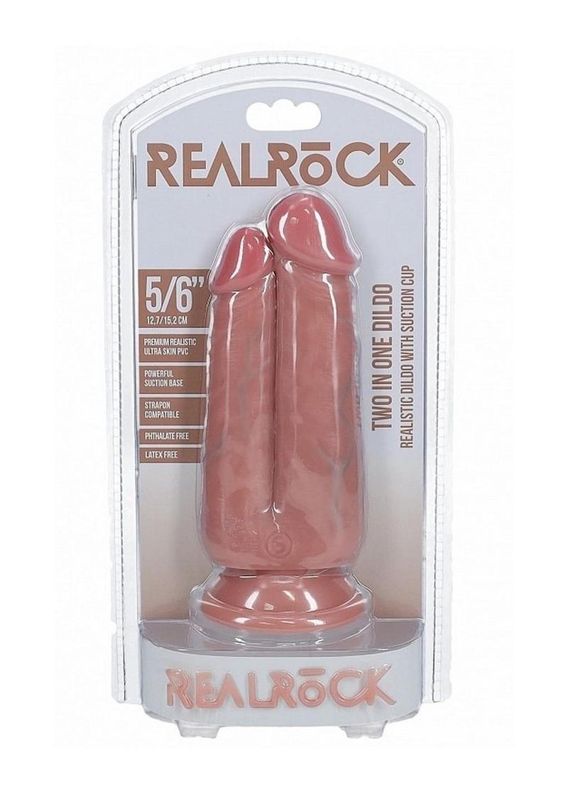 RealRock Ultra Realistic Skin Dual Penetration 5in/6in - Vanilla