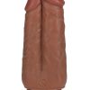 RealRock Ultra Realistic Skin Dual Penetration 5in/6in - Caramel