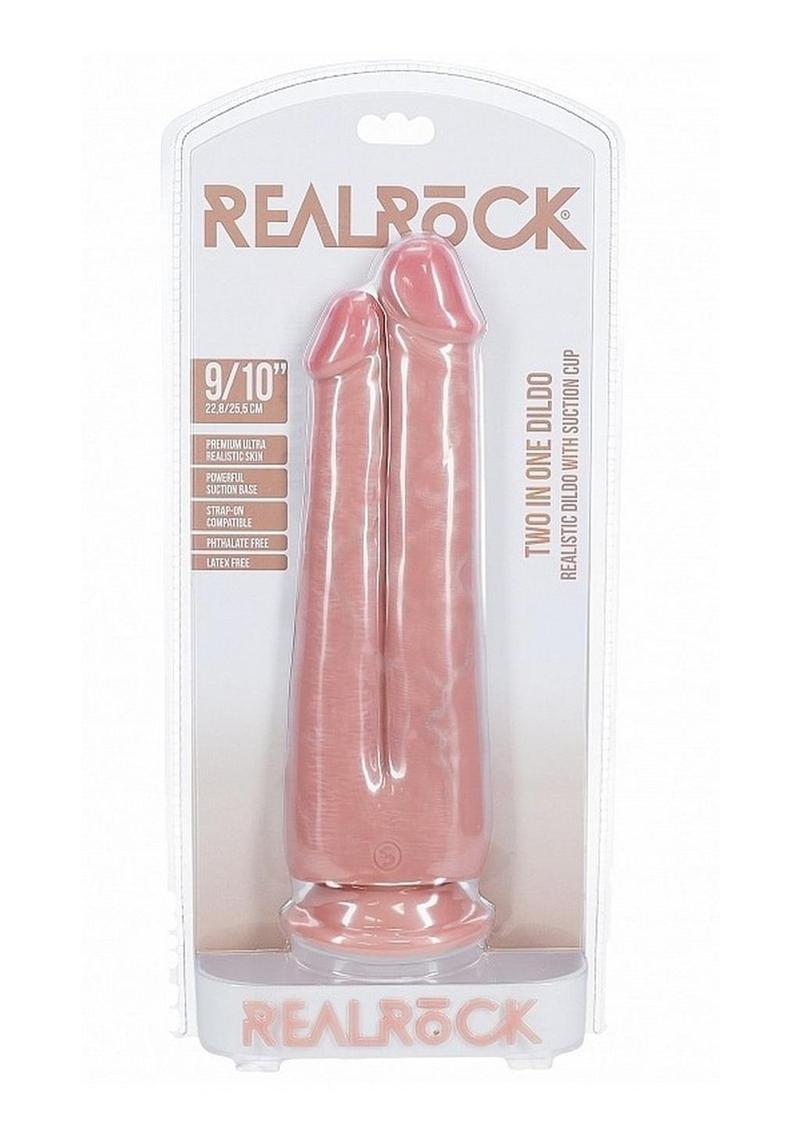 RealRock Ultra Realistic Skin Dual Penetration 9in/10in - Vanilla