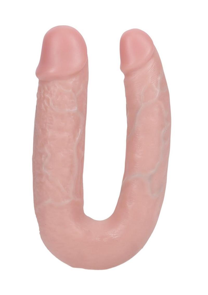 RealRock Ultra Realistic Skin U Shaped Dual Penetration 5in - Vanilla