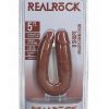 RealRock Ultra Realistic Skin U Shaped Dual Penetration 5in - Caramel