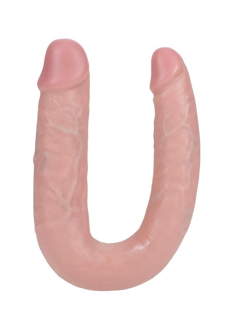 RealRock Ultra Realistic Skin U Shaped Dual Penetration 7in - Vanilla