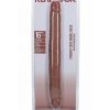 RealRock Realistic Skin Thick Double Ended Dong 16in - Caramel