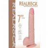 RealRock Vibrating Cock with Balls 7in - Vanilla