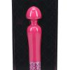 Royal Gems Scepter Silicone Rechargeable Vibrator - Pink