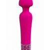 Royal Gems Scepter Silicone Rechargeable Vibrator - Pink