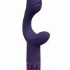 Royal Gems Majestic Rechargeable Silicone Vibrator - Purple