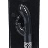 Royal Gems Royal Rabbit Rechargeable Silicone Vibrator - Black