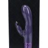 Royal Gems Monarch Rechargeable Silicone Rabbit Vibrator - Purple