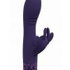 Royal Gems Monarch Rechargeable Silicone Rabbit Vibrator - Purple