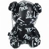 S-Line Bear Bag Pleather Writing - Black
