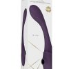 Vive MIRAI Rechargeable Silicone Dual Motor Double Ended Bendable Pulse and Air Wave Vibrator - Purple