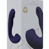 Vive YUNA Rechargeable Silicone Triple Motor Air Wave Vibrator with G-Spot Flapping Stimulation Vibrator - Purple