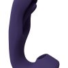 Vive YUNA Rechargeable Silicone Triple Motor Air Wave Vibrator with G-Spot Flapping Stimulation Vibrator - Purple