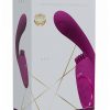 Vive GEN Rechargeable Silicone Triple Motor G-Spot Vibrator with Pulse Wave - Pink