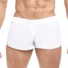 Goal Line Extreme Split Booty Shorts - Small/Medium - White