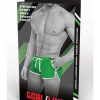 Goal Line Side Split Mesh Booty Shorts - Large/XLarge - Green