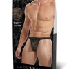 Lace King Lace G-String - Large/XLarge - Black