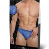 Lace King Lace Thong - S/M - Blue