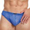 Lace King Lace Thong - S/M - Blue
