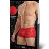 Lace King Lace Boxers - Small/Medium - Red
