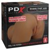 PDX Elite Shake That Ass Vibrating Rechargeable Mega Masturbator - Caramel