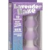 Lavender Haze Beaded Probe Silicone Rechargeable Anal Plug - Purple/White
