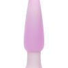 Lavender Haze Slender Probe Silicone Rechargeable Anal Plug - Purple/White