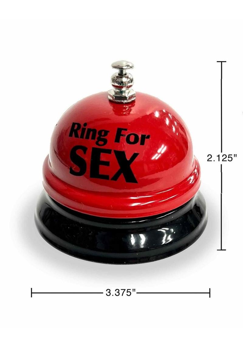 Ring The Bell for Sex Desk Bell - Red/Black