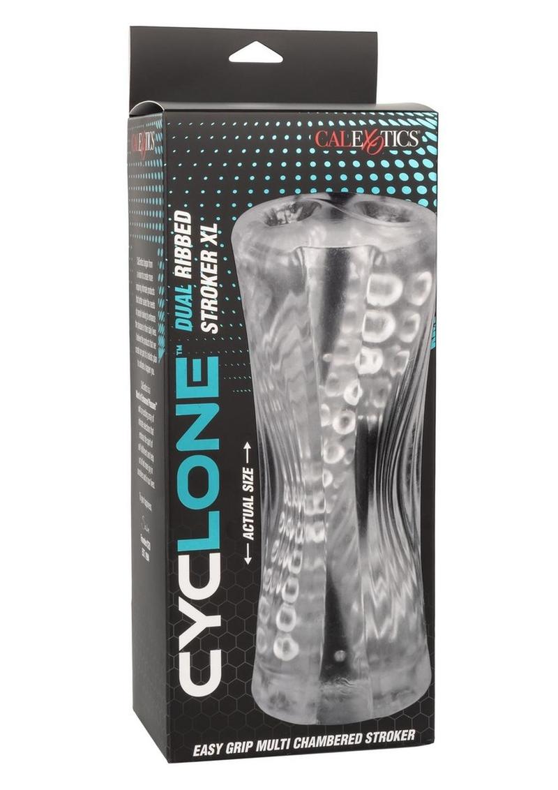 Cyclone Dual Ribbed Stroker XL - Clear