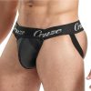 Cruze High Bar Jockstrap With Cock Ring - Large/XLarge - Black