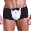 Fundies Black Tie Tuxedo With Bow Tie - OS - Black/White