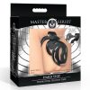 Master Series Hard Stop Double Ring Chastity Cage - Black