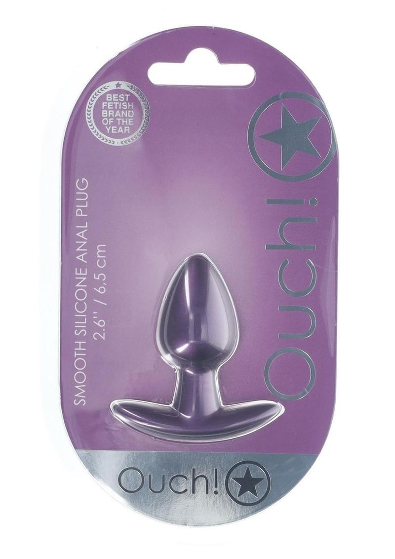 Ouch! Anal Plug Silicone - Small - Metallic Purple