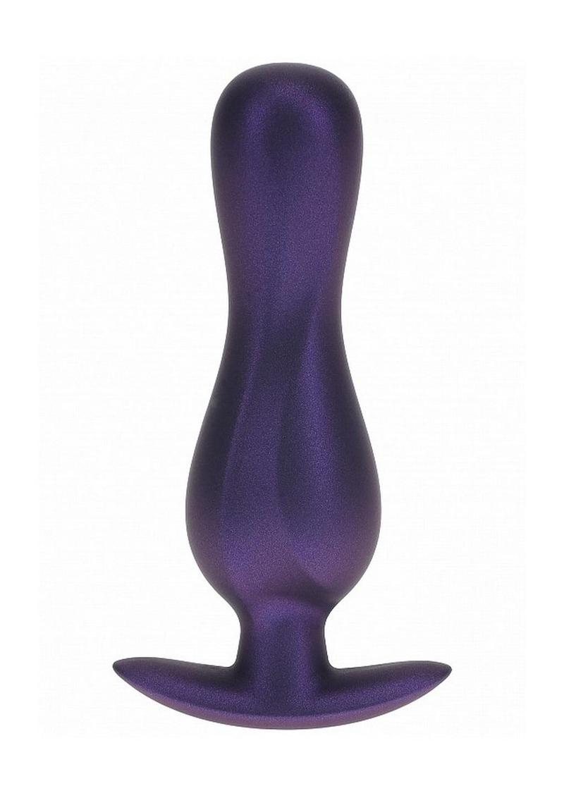 Ouch! Curvy Anal Plug Silicone - Metallic Purple