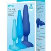 B-Vibe Anal Silicone Training Kit (3 Piece) - Blue