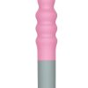 Rock Candy Bubble Gusher Rechargeable Silicone Vibrator - Pink/Gray