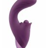 Bodywand I.D. Bump Rechargeable Silicone Dual Stimulating Clitoral Vibrator - Wine