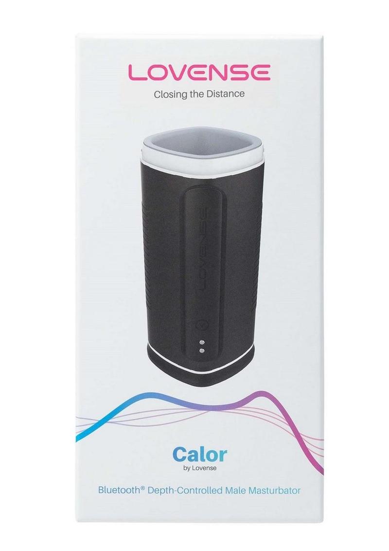 Lovense Calor Rechargeable Bluetooth Remote Controlled Stroker - Black